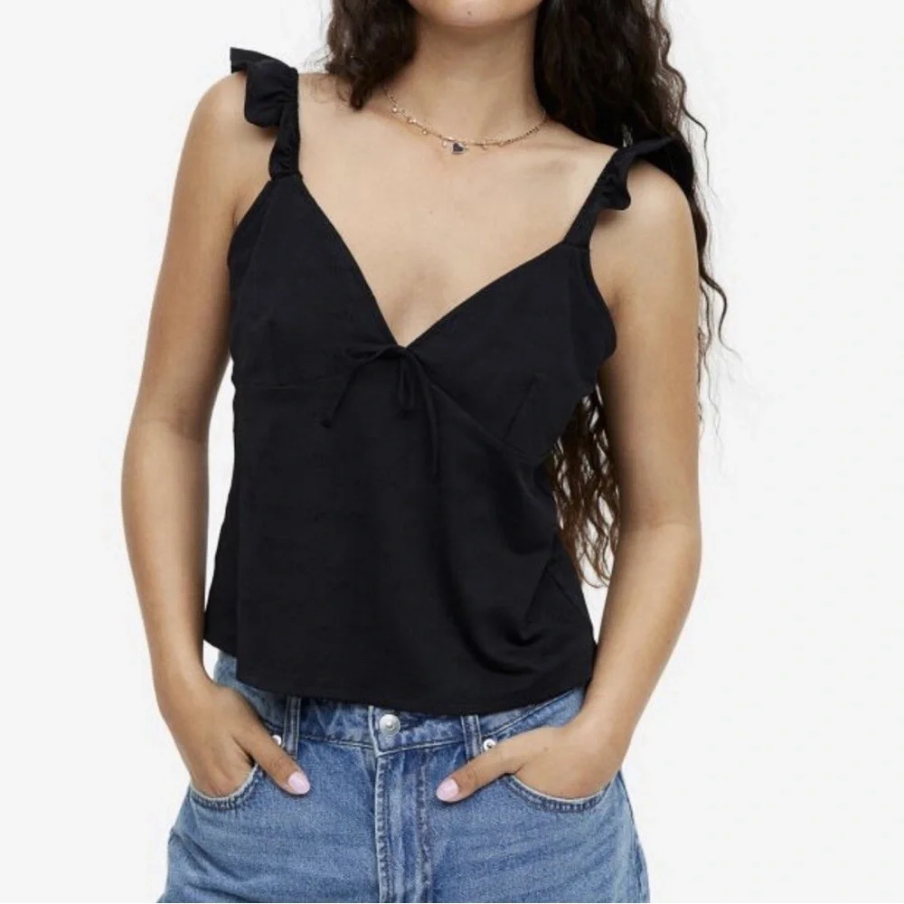 H&M Open Back Ruffle Strap Tank - Picture 7 of 8